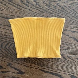 Urban outfitters Yellow/mustard crop top
